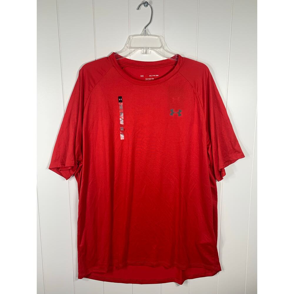 NEW - Men’s Under Armour 2XL Red Lightweight Tech Tee Short Sleeve Shirt